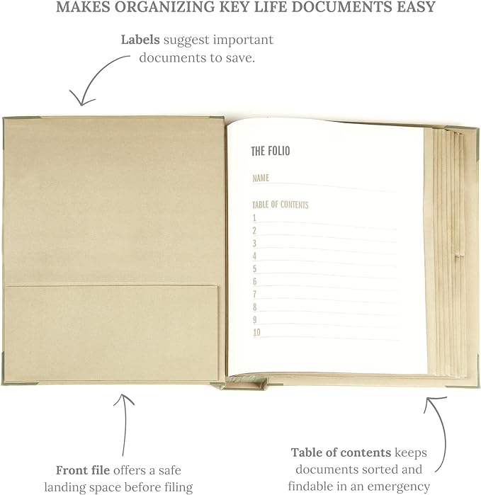 Savor | 2025 Edition The Folio™ Document Organizer | Custom Dyed Cloth-Bound - Image 3