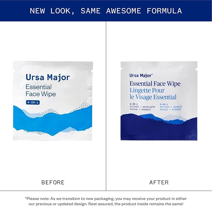 Ursa Major Essential Face Wipes | Natural, Biodegradable, Cruelty-Free | Cleanse - Image 2
