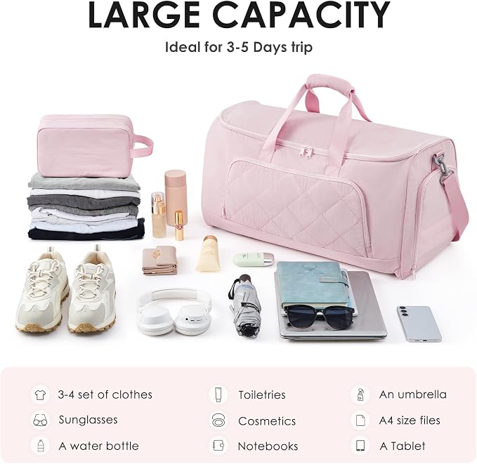 Rolling Garment Bag for Travel, Duffle Garment Bag - Image 4
