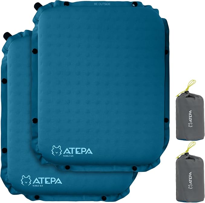ATEPA Inflatable Stadium Seat Cushion, Self-Inflating Memory Foam Stadium Seats by ATEPA
