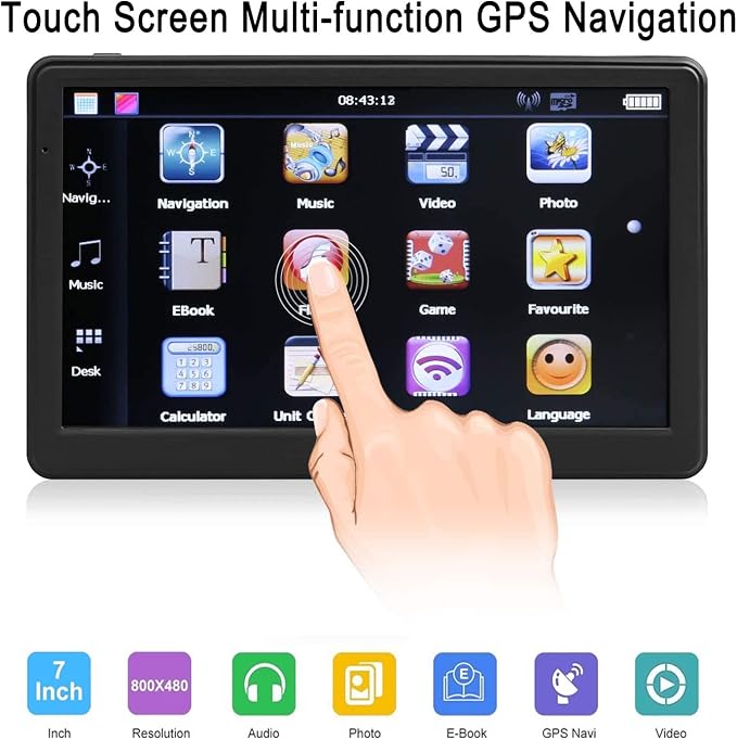 GPS Navigation for Car, Latest 2025 Map, 7 inch Touch Screen Real Voice Spoken - Image 2