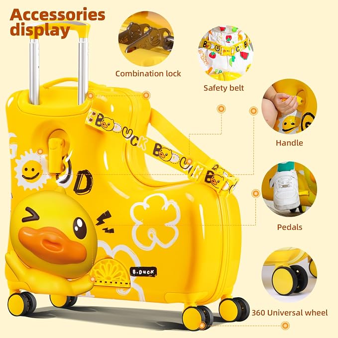 Kids' Lightweight Ride on Luggage - Image 5