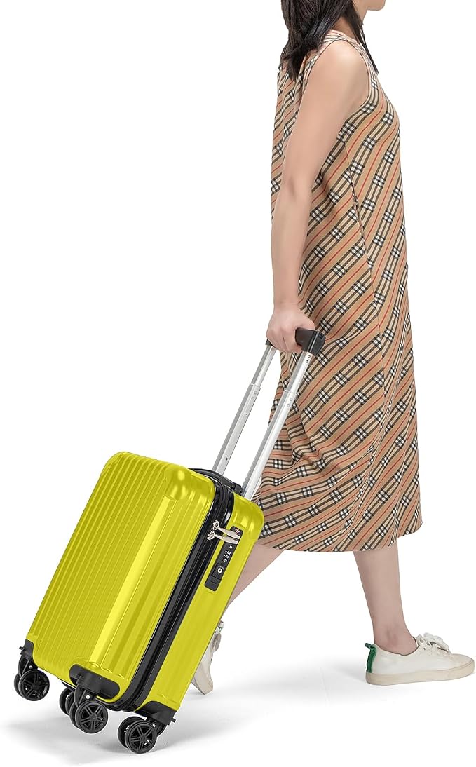 Personal Item Suitcase 18x14x8 Inches Hardside Built In TSA Lock & USB Port - Image 6