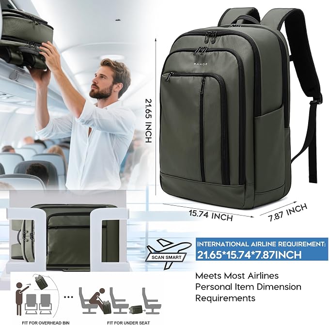 BANGE 28L Lightweight Hiking Backpack, 15.6 Inch Laptop Rucksack - Image 5