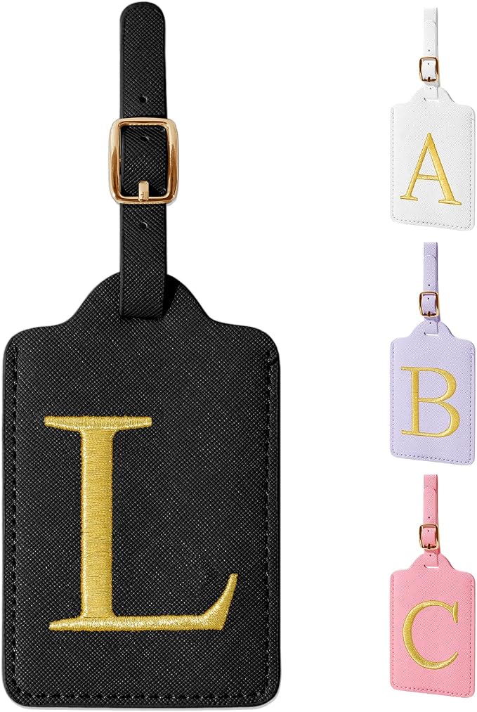 Personalized Initial Luggage Tags by izuzta