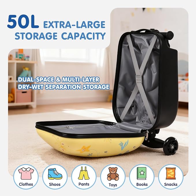 smilesun 4-in-1 Detachable Scooter Luggage - Image 5