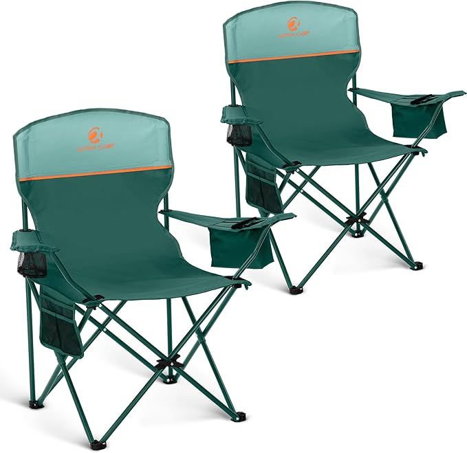 HIGH POINT SPORTS 2 Pack Portable Camping Chair by HIGHPOINTSPORTS
