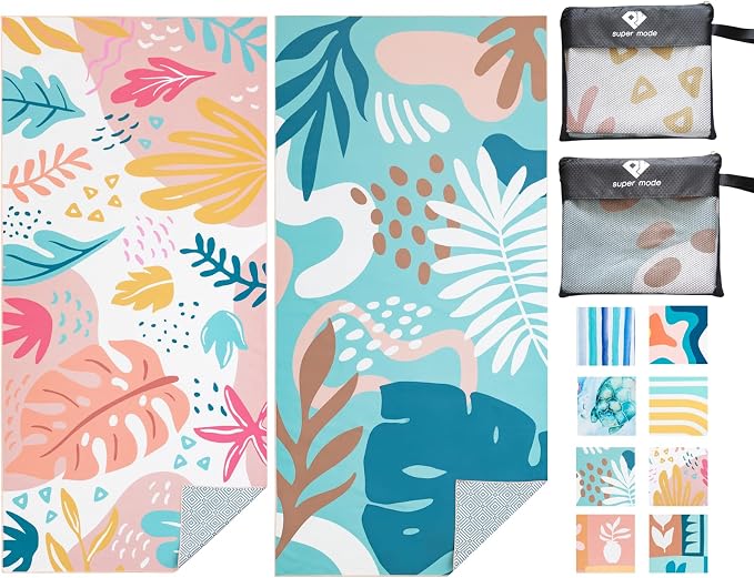 PY SUPER MODE 2 Pack Beach Towel by PYSUPERMODE