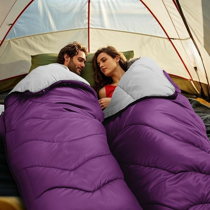 Sleeping Bags for Adults Cold Weather, Waterproof, Lightweight Camping Sleeping - Image 9