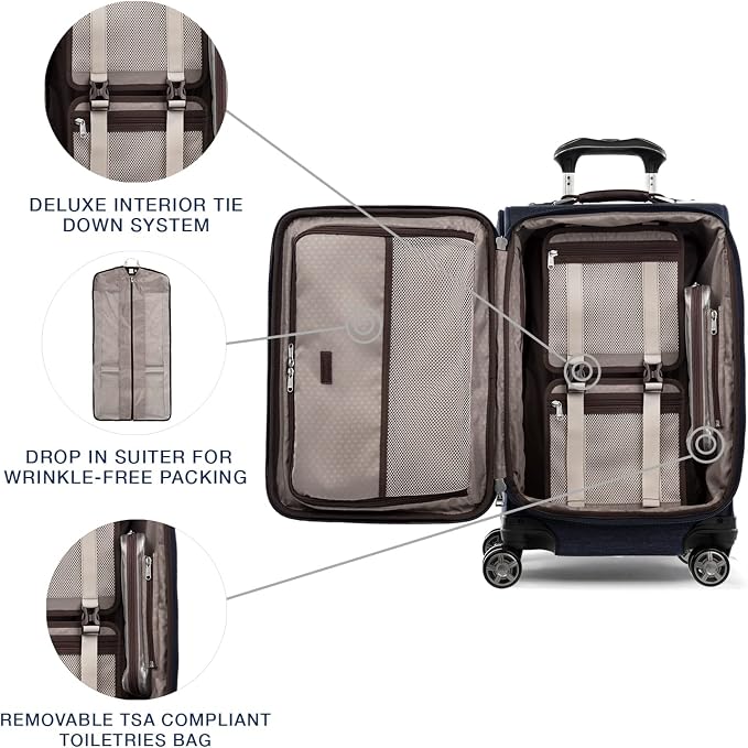 Travelpro Platinum Elite Softside Expandable Carry on Luggage, 8 Wheel Spinner - Image 5