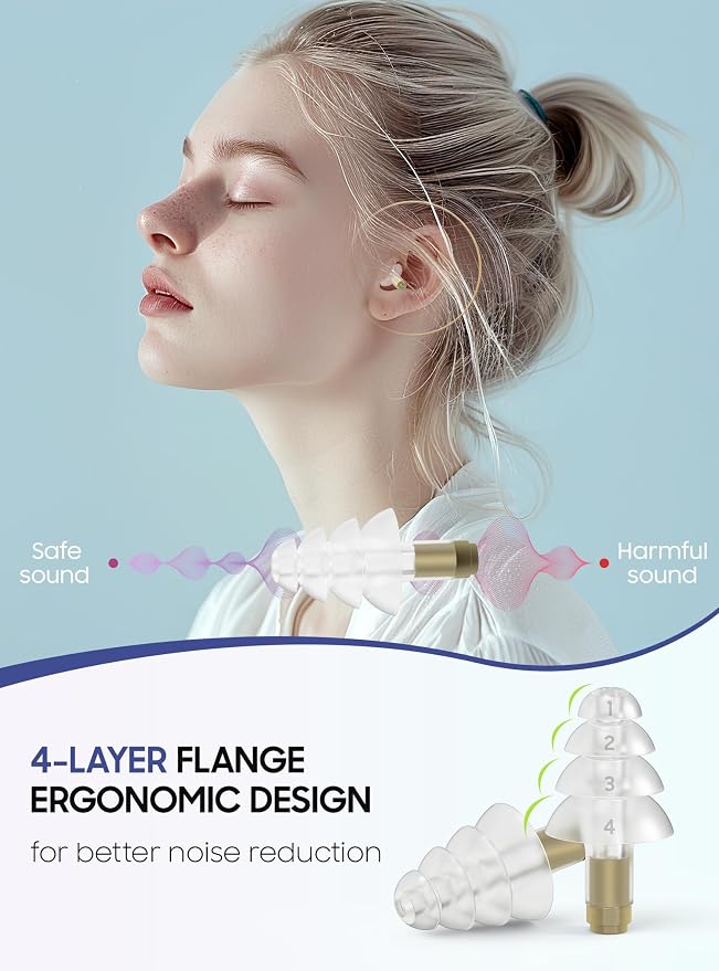 Ear Plugs for Airplane Pressure Relief, 2 Pairs Kids 6+, Adults/Small Canal - Image 3
