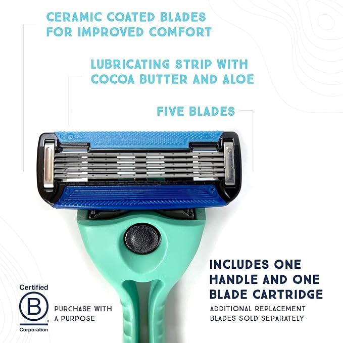 Preserve Shave 5 Five Blade Refillable Razor, Made from Recycled Materials - Image 3