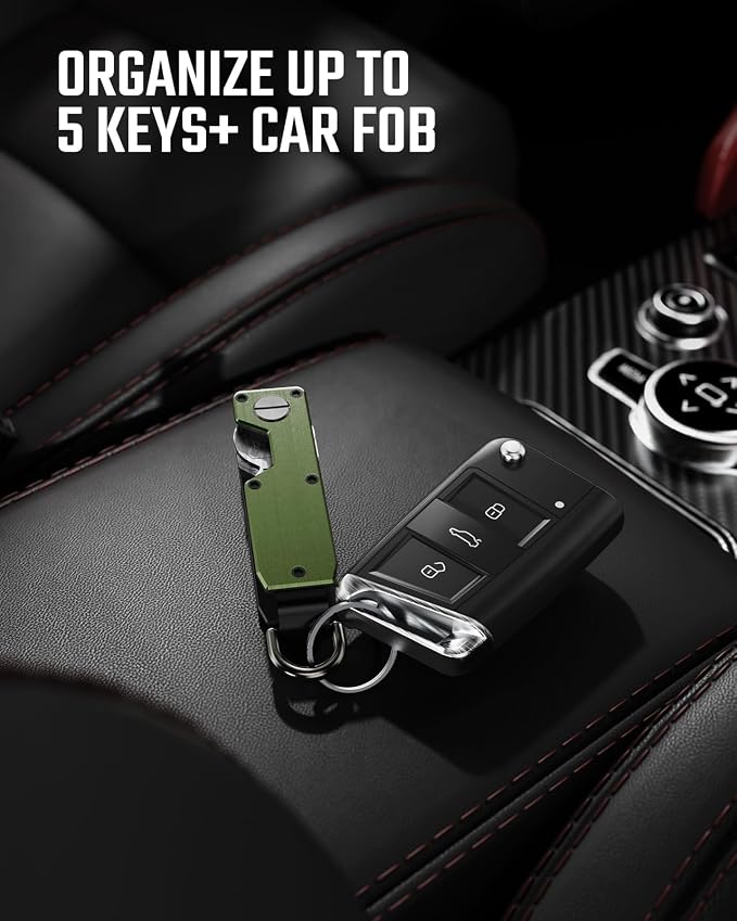 Key Organizer for Men Compact Key Holder Minimalist Key Case Metal Key Chain - Image 5