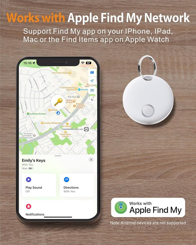 Reyke Smart Tag, Works with Apple Find My, Item Locator - Image 2