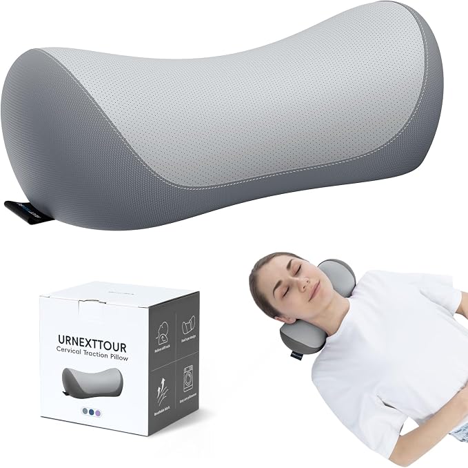 Neck Cervical Pillow Cervical Traction Device Lumbar Support Memory Foam Roll by Urnexttour