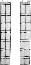 Over The Door Shoe Organizer, 14 Large Mesh Pockets Hanging Shoe Rack by Unknown