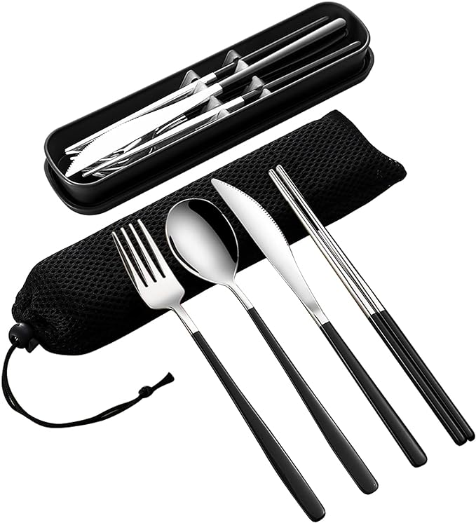 VANRA 4-Piece Portable Travel Utensils Set by VANRA