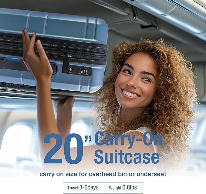 KYME Carry On Luggage 22x14x9 Airline Approved - Image 3