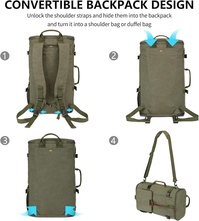 G-FAVOR Travel Backpack for Men, 40L Flight Approved Carry On Backpack - Image 3