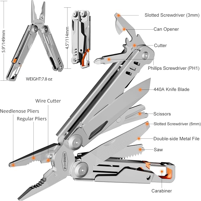 Multitool Stainless Steel Multi-Tool Pliers 13-in-1 - Image 2
