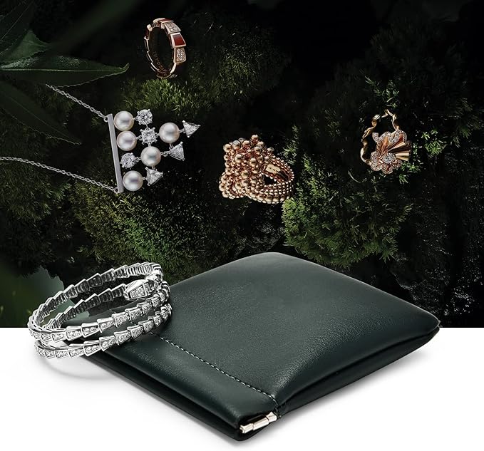PU Leather Jewelry Travel Bag Leather Jewelry Pouch Christmas, Wedding Party - Image 2