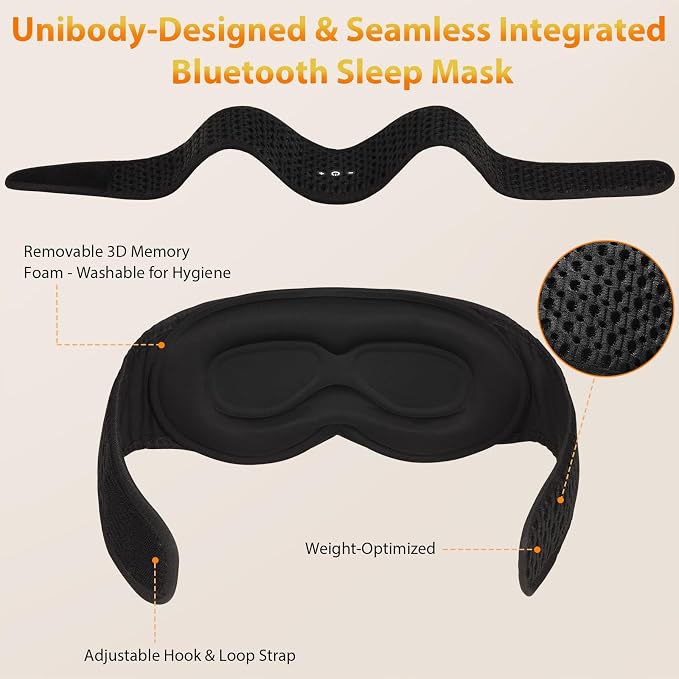 Bluetooth Sleep Mask HF016 Sleep Headphones - Image 2
