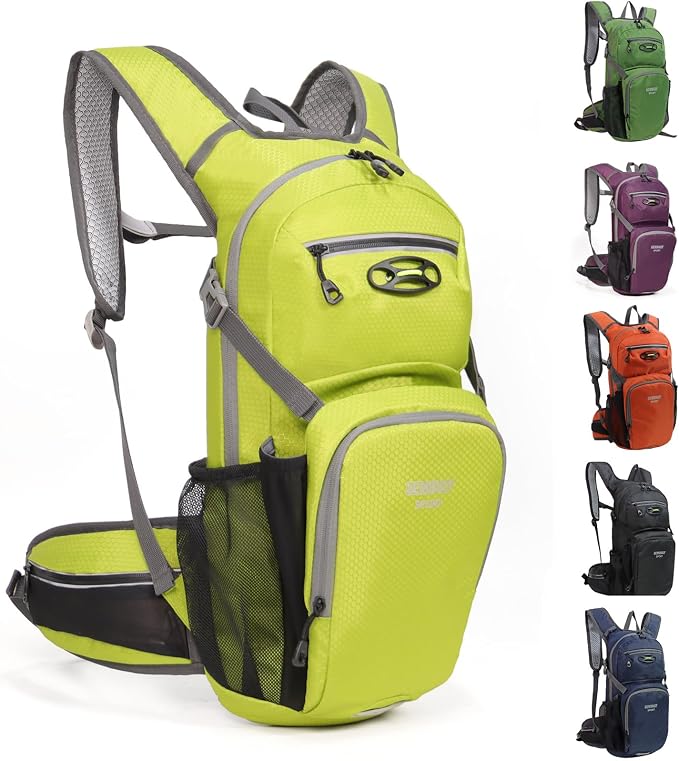Hiking Daypack Waterproof Biking Backpack 15L Lightweight Durable Backpack by Lemuvlt