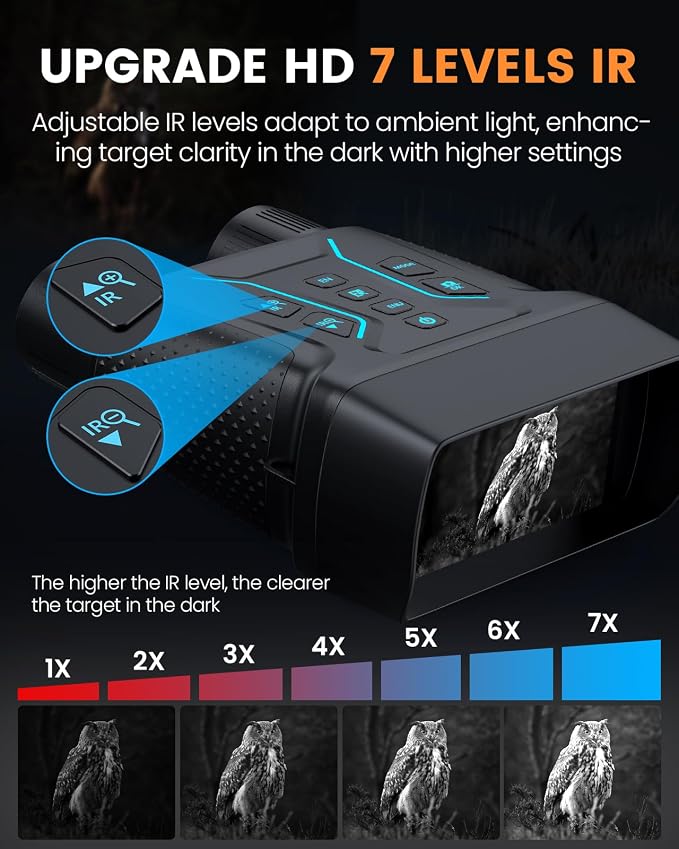 Upgraded Night Vision Goggles, 4k Night Vision Binoculars, 4.55" Large Display - Image 4
