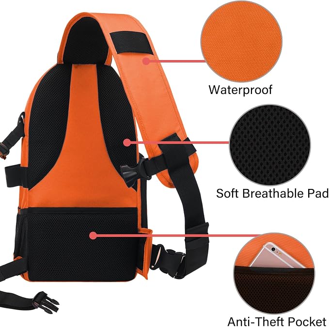 MOSISO Camera Sling Bag, DSLR/SLR/Mirrorless Camera Backpack Case Shockproof - Image 4