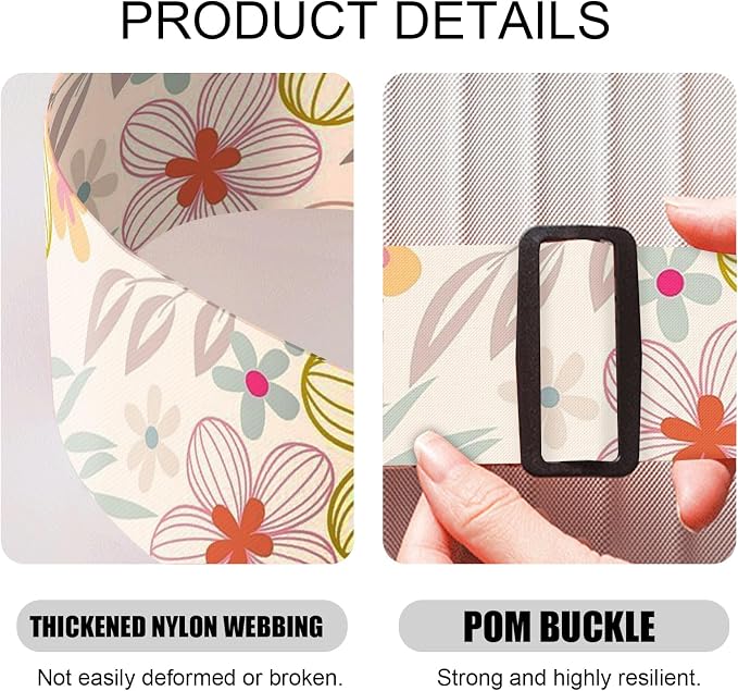 2 Pack Luggage Straps, Adjustable Cute Printing - Image 4