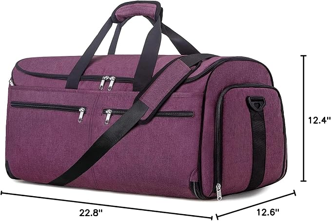 Large Garment Bag for Travel, Bukere Convertible Suit Travel Garment Duffel Bag - Image 9