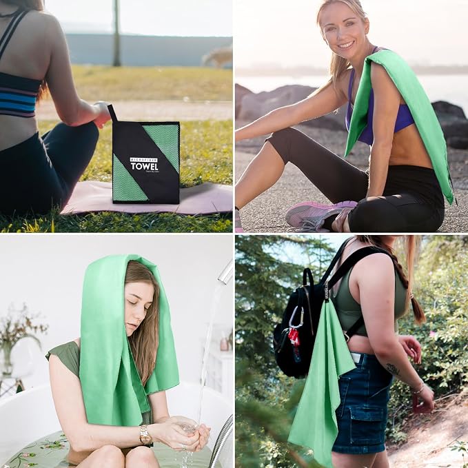 Microfiber Travel Towel, Soft Lightweight Quick Dry Towel, Super Absorbent - Image 6