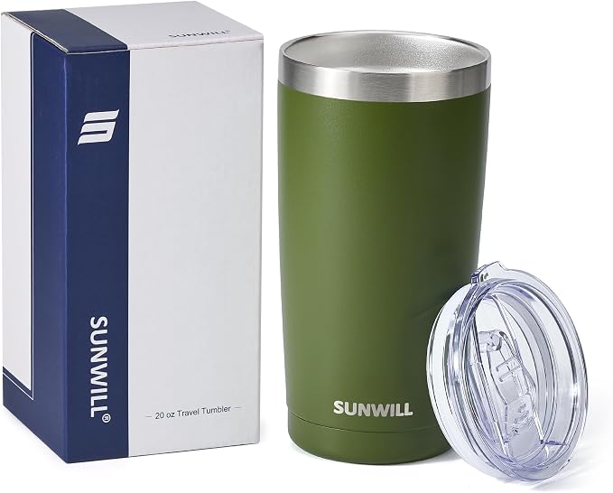 SUNWILL Travel Coffee Tumbler 20 oz, Insulated Mug - Image 4