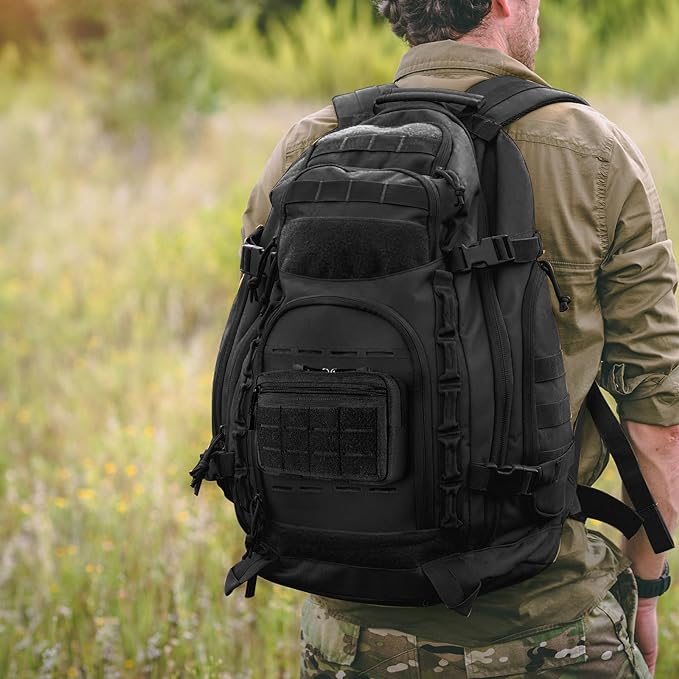 Tactical Molle Admin Pouch Utility Laser Cut EDC Tool Pouch Bag Horizontal - Image 8