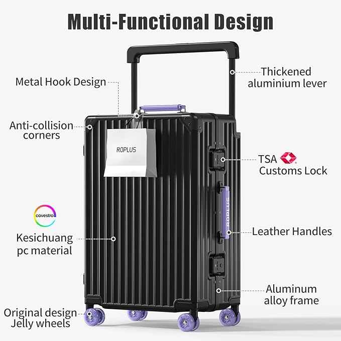 Aluminium Frame Checked-Luggage - Image 2