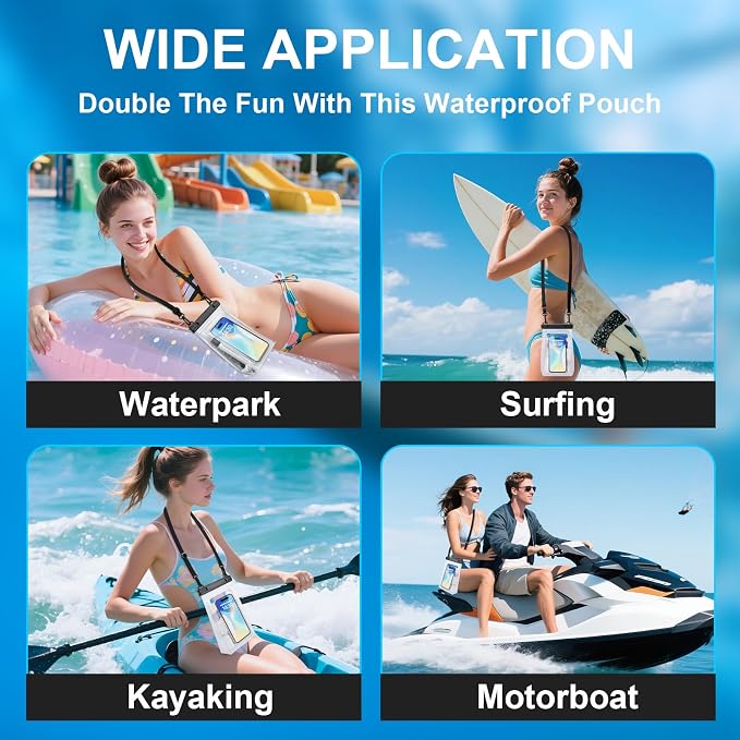 2 Pack Large Waterproof Phone Pouch, Waterproof Phone Case - Image 6