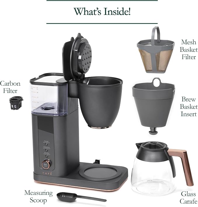 Café Specialty Drip Coffee Maker, 10-Cup Glass Carafe, WiFi Connected Smart - Image 8