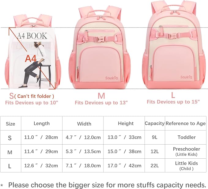 Lightweight Small Backpack for Kids Kindergarten Preschool Backpacks for Girls - Image 4