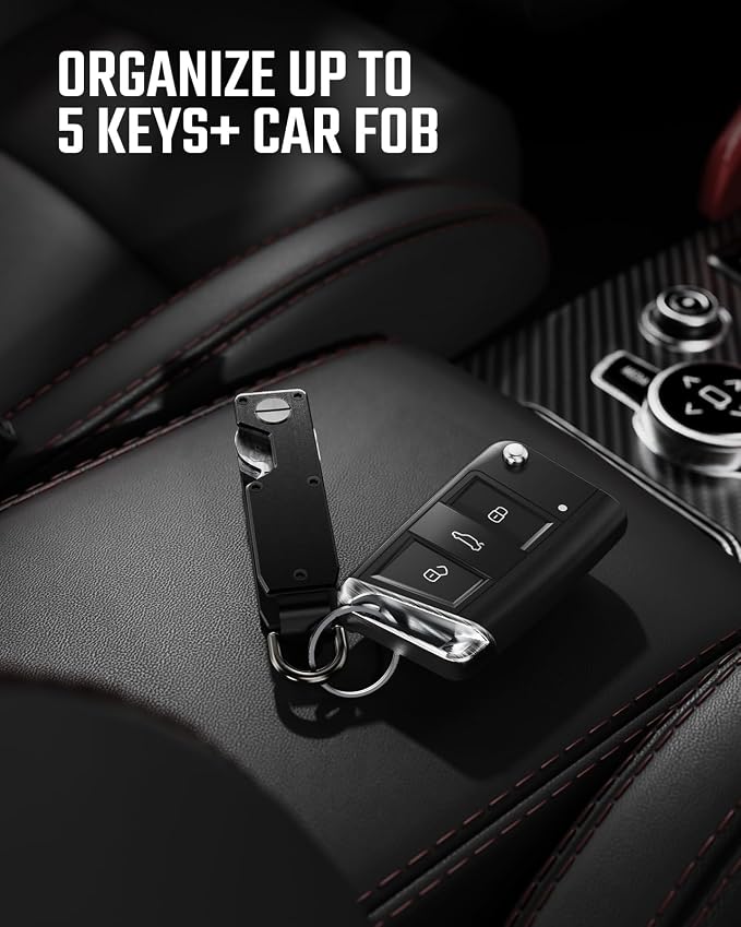 Key Organizer for Men Compact Key Holder Minimalist Key Case Metal Key Chain - Image 5