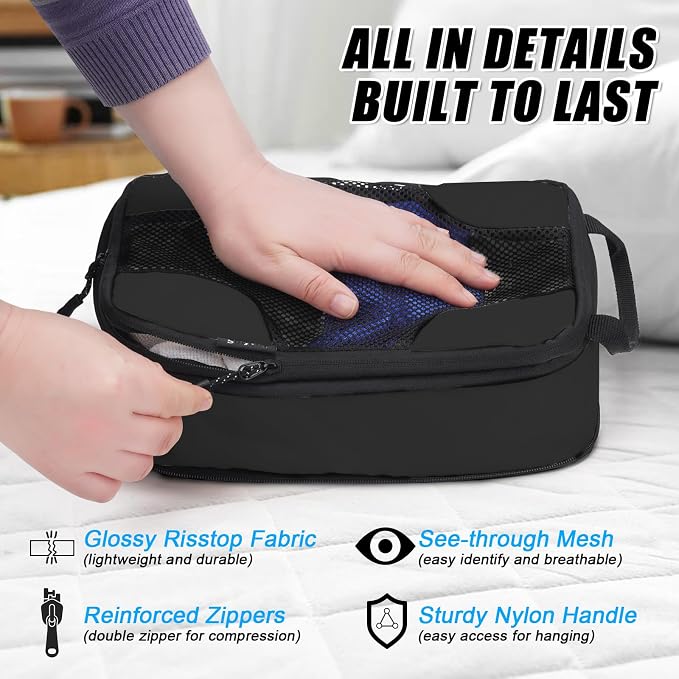 6 Set Compression Packing Cubes Bags - Image 4
