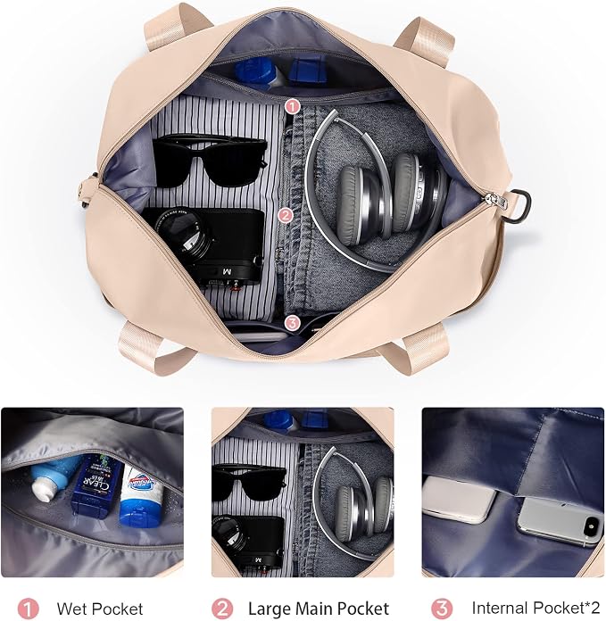 Travel Duffel Bag, Sports Tote Gym Bag, Shoulder Weekender Overnight Bag - Image 7