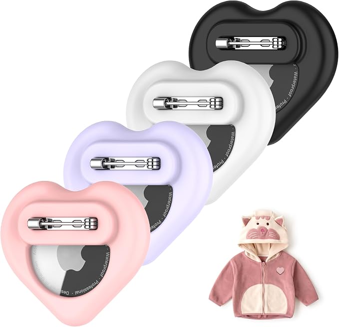 DDJ for AirTag Kids Hidden Case, 4 Pack for Apple Air Tag Tracker Holder for by DDJ