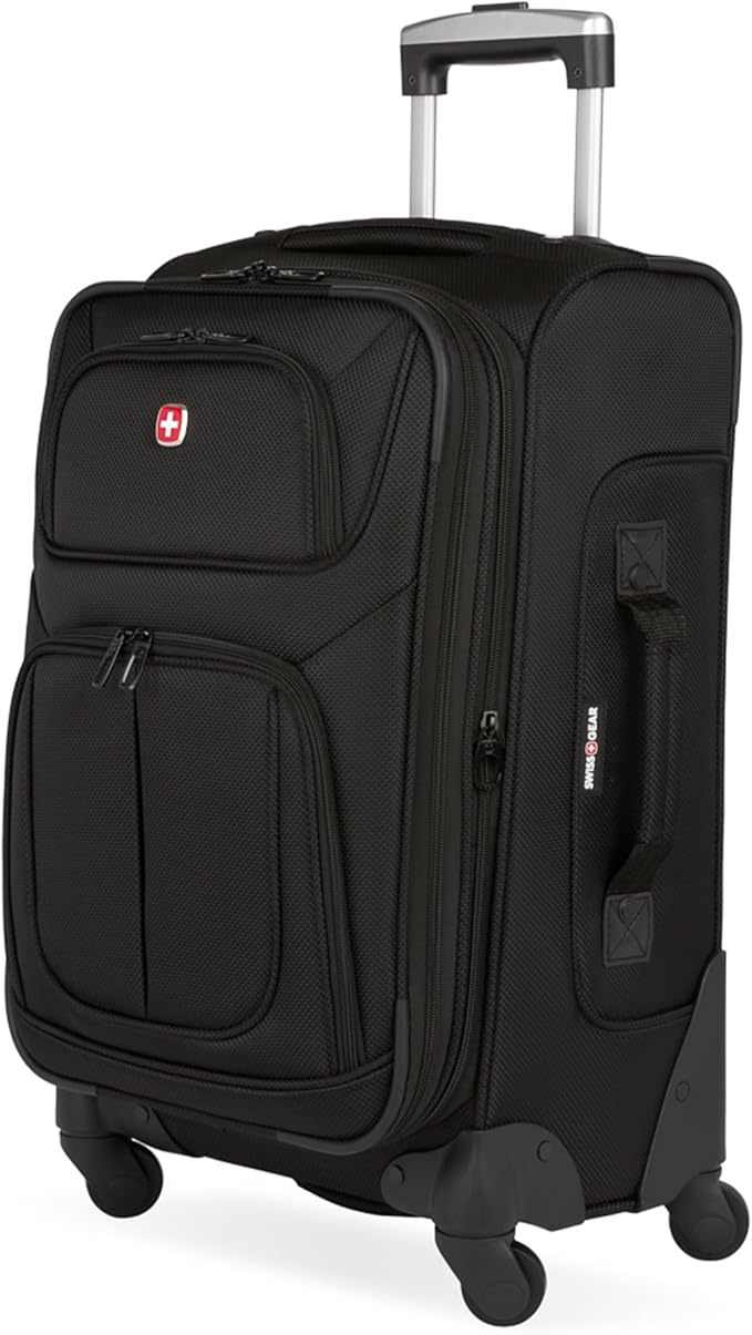 SwissGear Sion Softside Expandable Luggage, Checked-Medium 25-Inch by SwissGear
