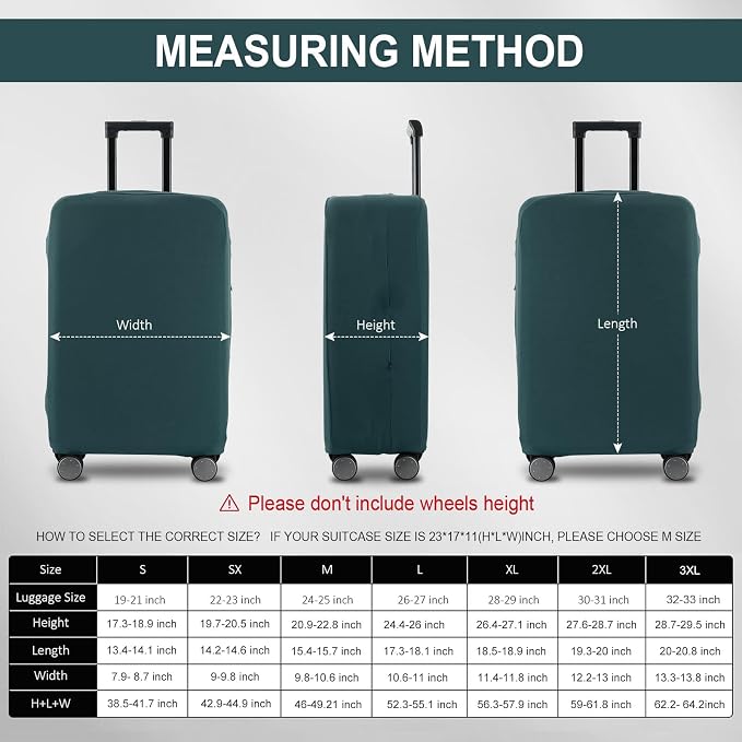 Travel Luggage Cover Suitcase Protector Scratch-Resistant Fit 19-31 Inch - Image 6