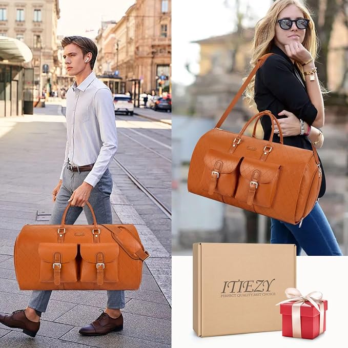 Garment Bag for Travel, Convertible Carry on Garment Duffel Bag for Men 3Pcs - Image 3