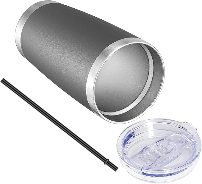 VEGOND 20oz Tumbler with Lid and Straw Stainless Steel Tumbler Cup Vacuum - Image 7