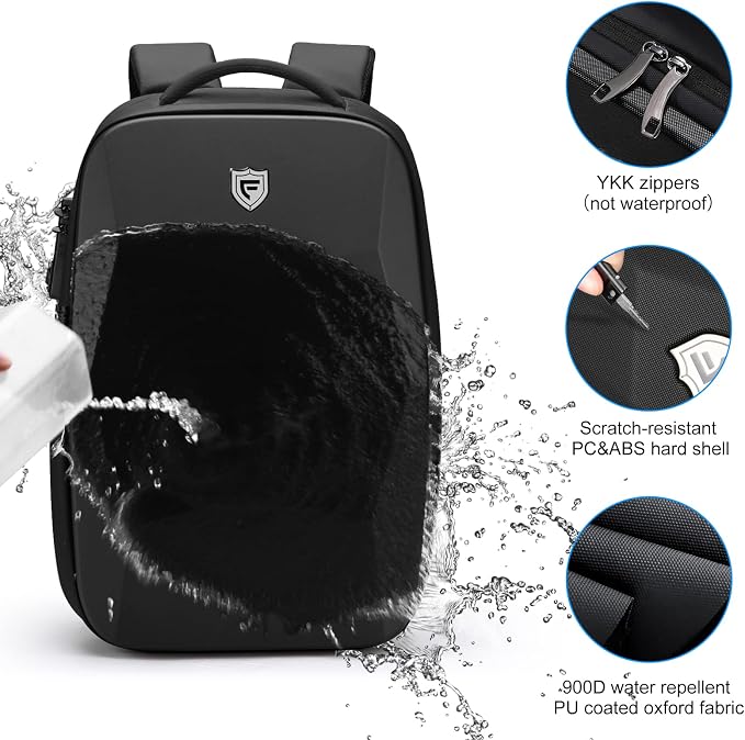 FENRUIEN Hardshell Backpack Expandable, Anti Theft Laptop Backpack - Image 4