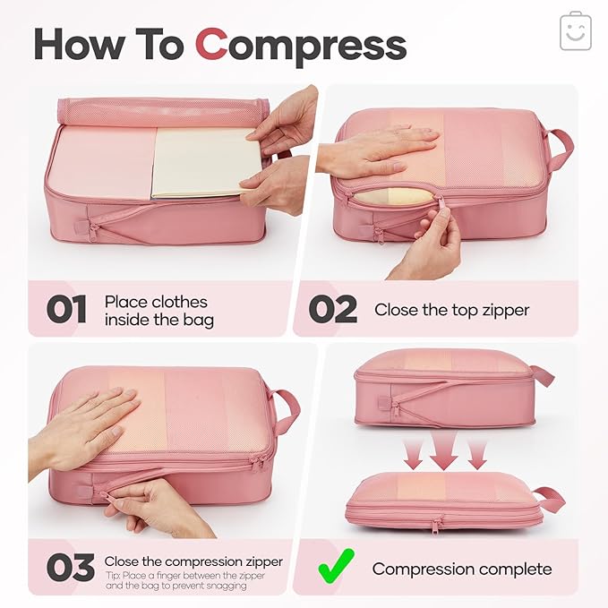 Veken 9/11 Set Compression Packing Cubes - Image 3