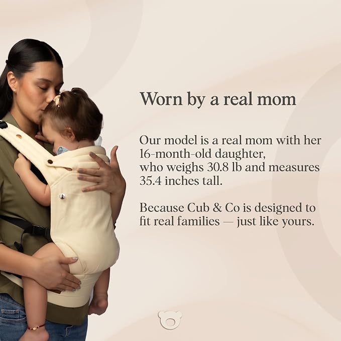 Cub & Co Ergonomic Baby Carrier Newborn to Toddler – 4-in-1 Adjustable - Image 7