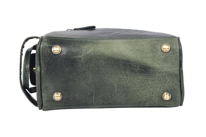 10" Premium Leather Toiletry Travel Pouch - Image 3